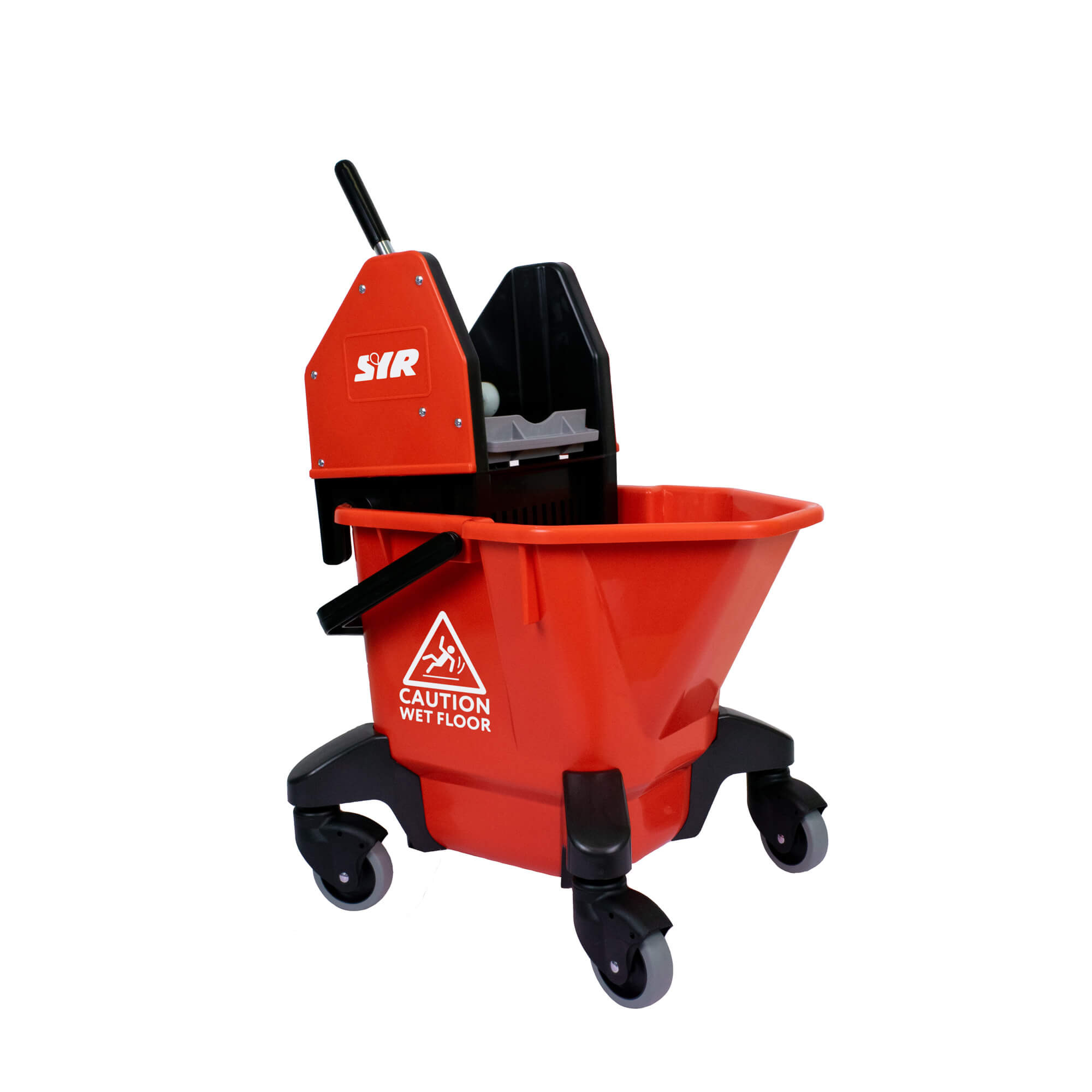 TRAD 4   HEAVY DUTY MOP BUCKET C/W 3" CASTORS RED